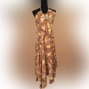 ALC Silk Printed Halter Dress